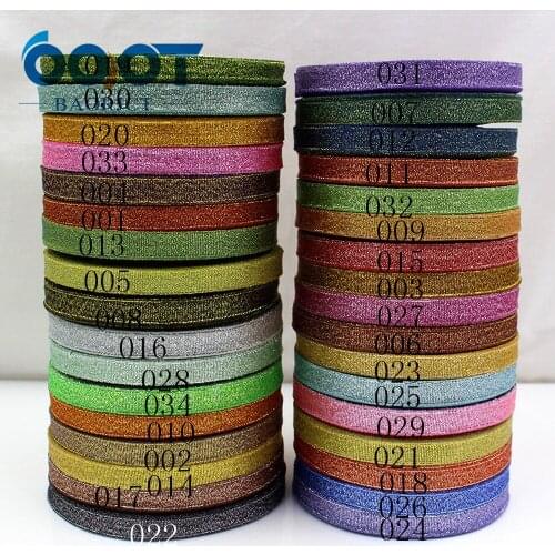 OOOT BAORJCT 1710187,10MM 34 color optional 25 yards green onion ribbon, wedding dress ribbon, gift packaging, DIY hand material