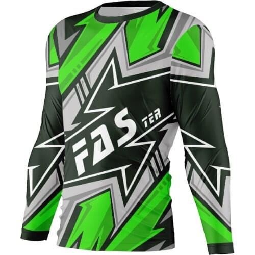 Motorcycle mountain bike team downhill jersey MTB Offroad DH MX bicycle locomotive shirt cross country mountain bike jersey