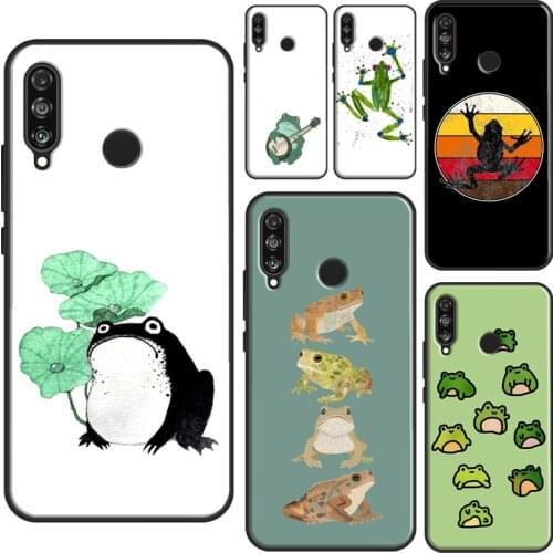 Cartoon Frogs For Huawei P30 P40 Lite P20 Pro Nova 5T P Smart 2021 Case For Honor 10X Lite 10i 8X 9X