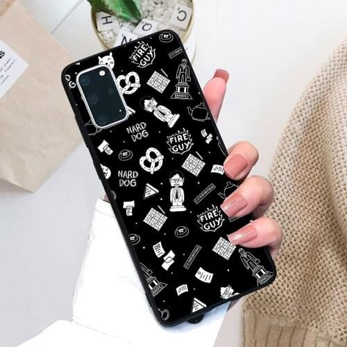 For Samsung Galaxy The Office Wallpaper (BLACK) Soft TPU Black Border Samsung Galaxy Case
