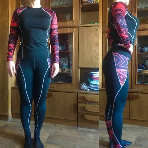 New Womens Thermal underwear 2 piece set Tights Compression Running Clothes For Women Winter long johns Womens Warm tracksuit