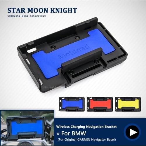 NEW For BMW R1200GS R1250GS ADV S1000XR F750GS F850GS Wireless charger Fast charge Mobile Phone Navigation Bracket