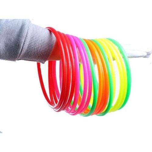 Plastic hoopla rings throwing net sports net Sport Toy 10pcs 15cm Outdoor Colorful Plastic Hoopla Rings Throwing Circles For