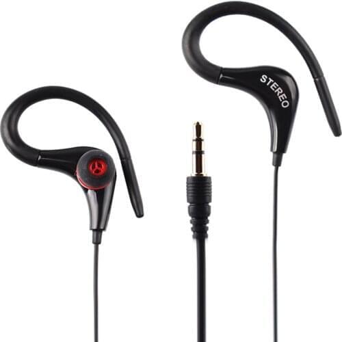 Portable 3.5mm Earphones Bass Stereo Headphones Headset Earbuds With Mic ON Wired Hook Headphones For Andriod Phones