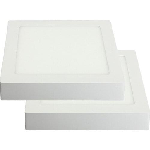 Surface Mounted Led Panel Downlight 6w 12w 18w Round/Square LED Ceiling Lamp AC85-265V LED Panel Light