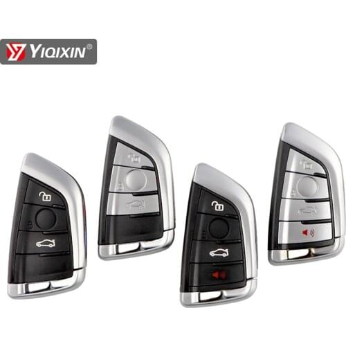 YIQIXIN Remote Car Key Shell Cover For BMW 1/2/3/5/7 Series X1 X3 X4 X5 X6 F10 F15 F16 F48 F39 G11 G20 G30 Smart Card 3/4 Button