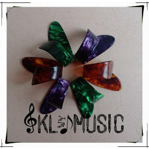 Mixed Colorful and Heavy Size Celluloid Thumb Guitar Picks Plectrums