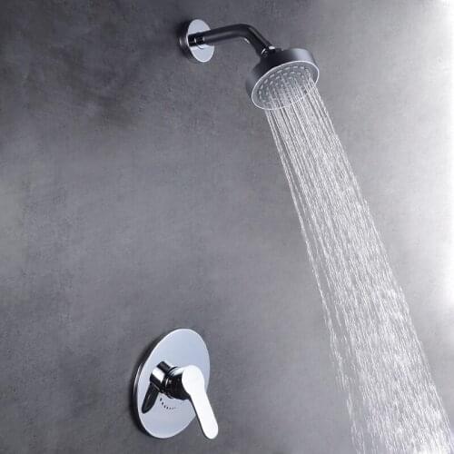 Luxury Brass Chrome Various Functions Styles Mixer Valve Embedded Box Mixer Valve Concealed Shower Set Faucet Bathroom Products