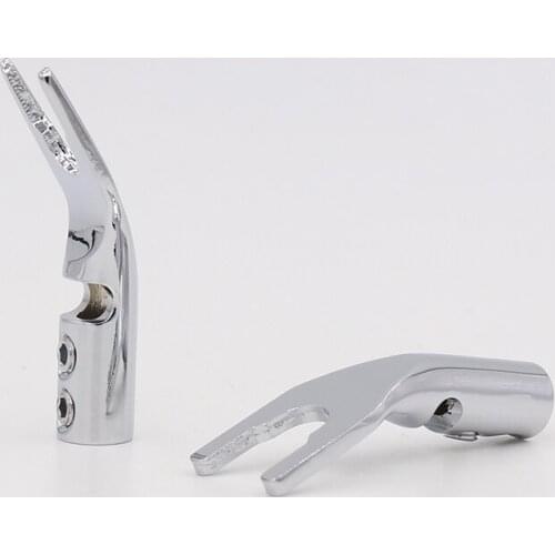 OEM Pure Copper Rhodium Plated Spade Plug Screw Locking Spade Fork speaker Plug