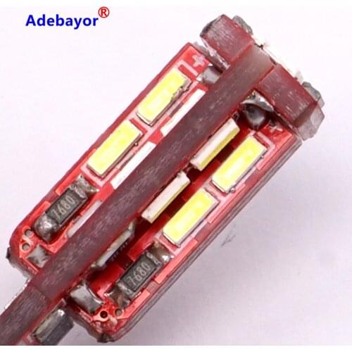 20pcs Canbus T10 Led 5W 4014 For Sumsung 19 SMD Car Marker Parking Lamp Bulb For Aprilia RXV RS Pegaso ETV W5W