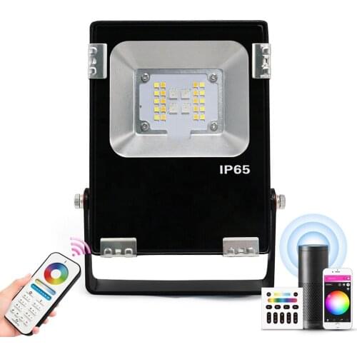 Zigbee 3.0 10W LED Floodlight Pro RGBCCT Smart Outdoor Light IP65 Waterproof 12V or110-220v Amazon echo plus control