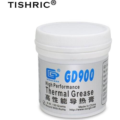 TISHRIC 150g GD900 Thermal Grease Thermal Paste Pad Fan Cooling for CPU GPU Cooler Processor Compound Silicone Plaster Heat sink