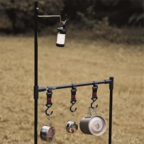 Outdoor Desktop Storage Rack Multifunction Ultralight Aluminum Alloy Desktop Shelf Adjustable Shelf Camping Equipment