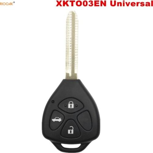 RIOOAK XHORSE XKTO03EN for Toyota Style 3 Buttons for VVDI VVDI2 Key Tool English Version Wired Universal Remote Key
