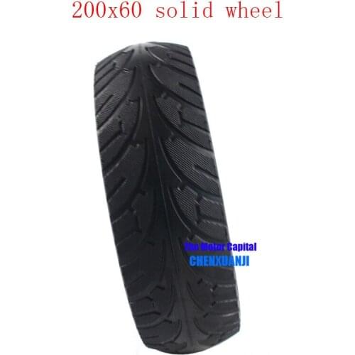 High performance 8 inch 200*60 electric scooter balancing vehicle solid tire tyres with Aluminum wheel hub 200x60 tyre
