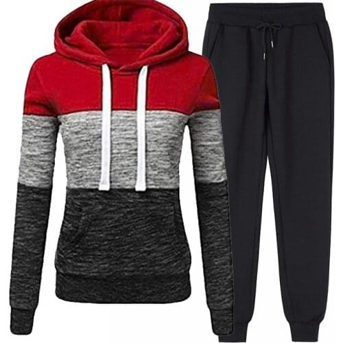 2021 Womens Casual Sports Shirt Set Hoodie + Stretch Waist Pants Casual Set Street Women