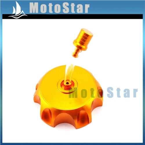 Gold Fuel Gas Tank Cap Cover For 50cc-160cc Chinese Dirt Pit Bike Coolster XR50 CRF50 CRF70 SSR Thumpstar Stomp Motorcycle
