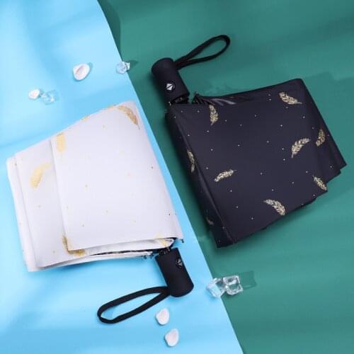 1PCS Windproof Automatic Folding Umbrella Eight Bone Anti-UV Waterproof Parasol Portable Business Travel Rain Gear Home Supplies