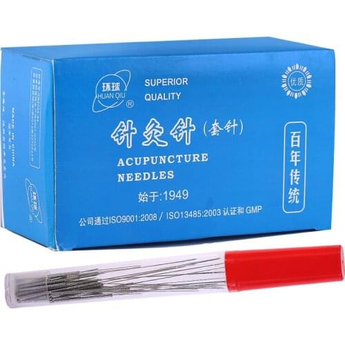30pcs/tube*10 tube huanqiu sterilized acupuncture needle Non-disposable acupuncture needle 0.3/0.35*13/25/40/50/60/75mm