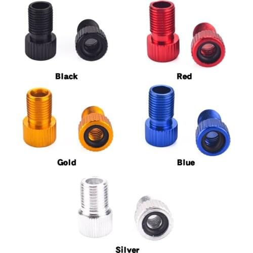5Pcs Aluminum Alloy Bike Valve Adapter Bicycle Road Racing Bike Inner Tube caps cover adapter bike bicycle accessories