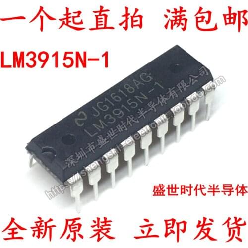 5/PCS NEW Brand New & Original LM3915N-1 Lm3915 Dip18 Direct Plug Led Bar Chart Display Driver