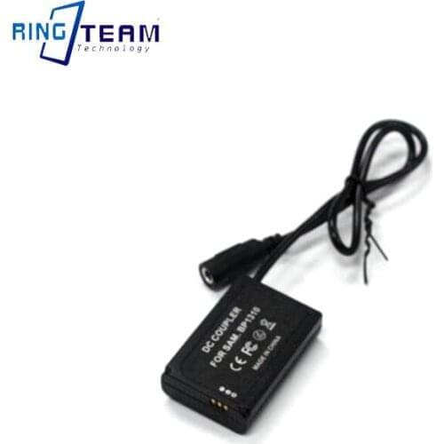 BP1310 Dummy Battery BP1310 DC Coupler + DMW-AC8 Power Adapter for Samsung NX-10 NX10 NX-100 NX100 and NX-20 NX20 Camera
