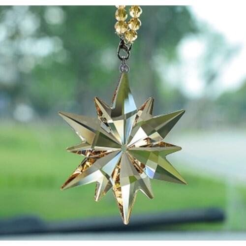 Car Pendant Crystal Meteor Decoration Mirror Suspension House Ornaments Auto Accessories Hanging Automobiles Interior