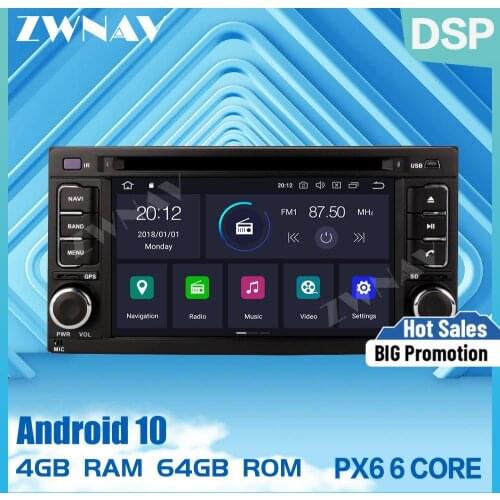 PX6 4+64G Android 10.0 Car Multimedia Player GPS map For Subaru Legacy Outback 2009-2014 Radio Rudio stereo DVD Player head unit