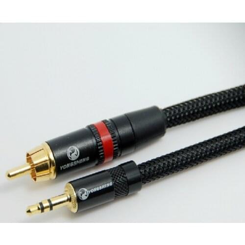 Free Shipping DIY HIFI 3.5mm To RCA SPDIF Coaxial Digital Audio Cable For XiaoMi Box MDZ-09-AA Fiio X3, X5 First Generation