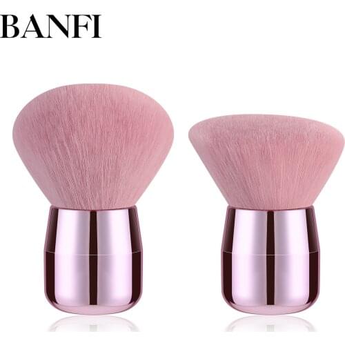 Chubby Pier Foundation Brush Makeup Brush Flat Cream Make up Brushes Professional Cosmetic Makeup Mushroom head makeup brush