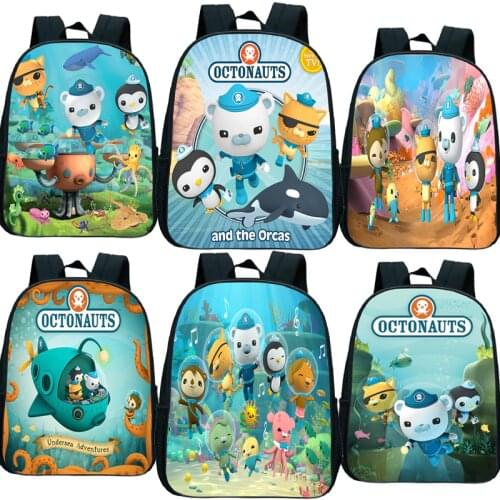 Toddler The Octonauts Kindergarten Bags Children Schoolbags Kids Kindergarten Backpack Babies Cartoon Book bag Daily Mochila