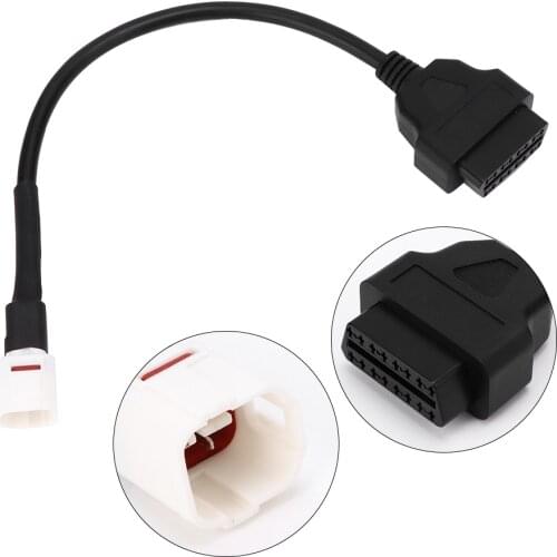 Diagnostic Cable 4 Pin To OBD2 Fault Code Reader Motorcycle Scanner Diagnostic Cables For Yamaha Diagnostic Cable Dropshipping
