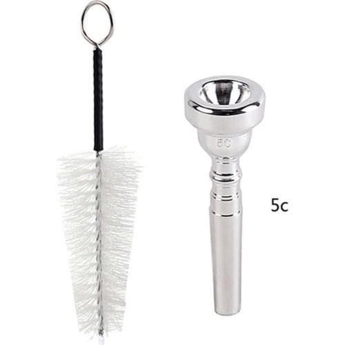 Top selling 5C Trumpet Mouthpiece With Brush Set Big Mouthpiece Musical Instrument Accessories