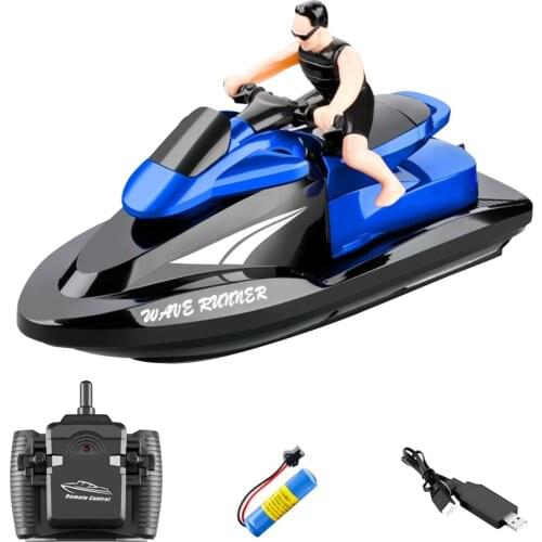 809 2.4G Remote Control Motorboat Water Speedboat Yacht Airship RC Boat Waterproof Electric Childrens Toy Boat