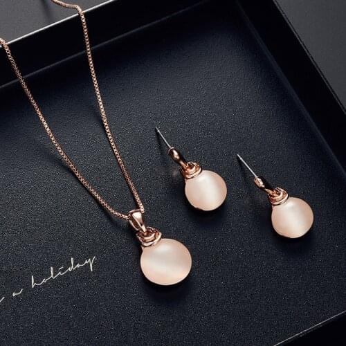 Wedding Jewelry Necklace Earrings Set Fashion Bridal Earrings Set Decoration Womens Party Birthday Accessories