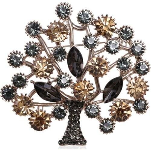 Hot selling versatile new European and American high-grade Brooch full drill plant flower size optional brooch brooch