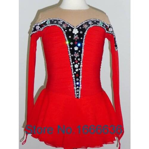 Hot Sales Custom Figure Skating Dresses For Women Elegant New Brand Vogue Ice Skating Dresses For Competition DR2890