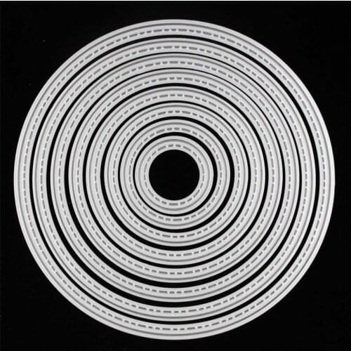 KSCRAFT 8 Circles Metal Cutting Dies Stencils for DIY Scrapbooking/photo album Decorative Embossing DIY Paper Cards