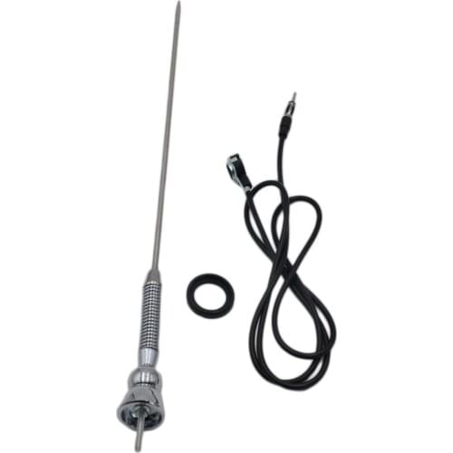 Metal Car Auto Roof-Mounted Extend Aerial Booster Antenna FM AM Radio Telescopic Spring Soft Rod Set Plug-Play Car Accessories