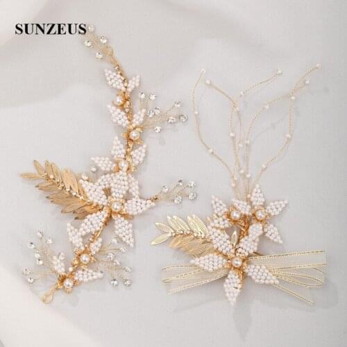 2020 New Hand-made Beading Bridal Hair Clip Wedding Headpoeces for Brides Accessories SQ493