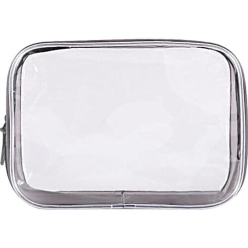 Clear Toiletry Bag, Travel Makeup Cosmetic Bag for Women Men, Carry on Airport Airline Compliant Bag