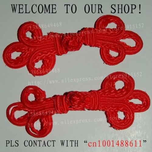 Handmade China knot buttons 13-15cm Red 10 pcs/lot accessoriess for garment gift package doll