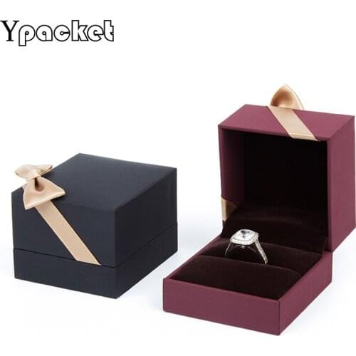6*6*4.5cm Earring Ring Jewelry Boxes High Quality 30pcs/Lot Square jewelry organizer box Engagement Ring Box(CUSTOMIZED LOGO)