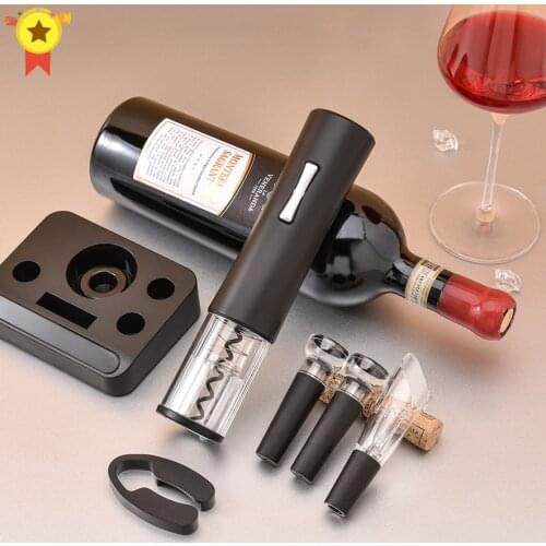 New Electric Wine Opener Rechargeable Automatic Corkscrew Creative Wine Bottle Opener with USB Charging Cable Suit for Home Use