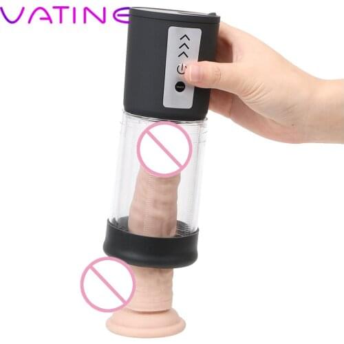 VATINE Penis Pump Male Erection Training Penis Enlargement Sex Products Sex Toys for Men Erotic Telescopic Penis Extend