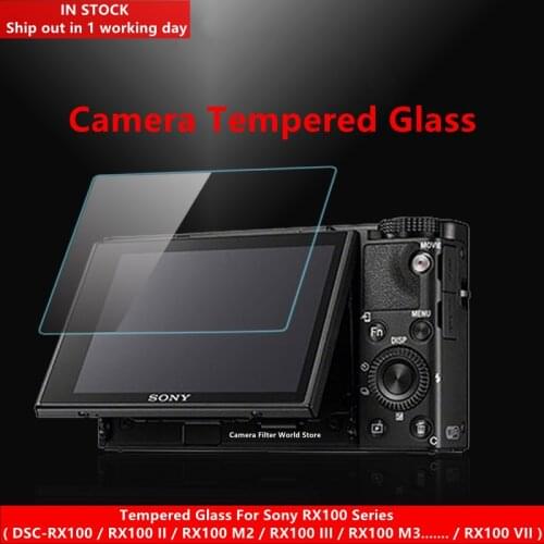 2PCS RX100 M1 M2 M3 M4 M5 M6 Camera 9H Hardness Tempered Glass Ultra Thin Screen Protector for Sony RX100 II III IV V VA VI VII