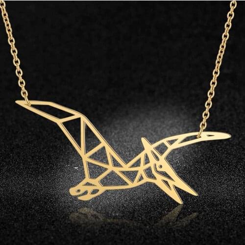 100% Stainless Steel Animal Pterosaur Fashion Necklace for Women Special Gift Wholesale Personality Jewellery