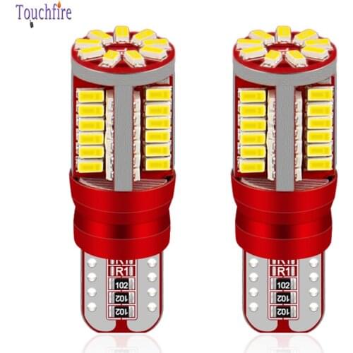 100pcs T10 W5W 194 168 3014 57smd Car Blub Parking Reading Interior Dome Auto Light Blue White Red 12V Car Styling Wholesale