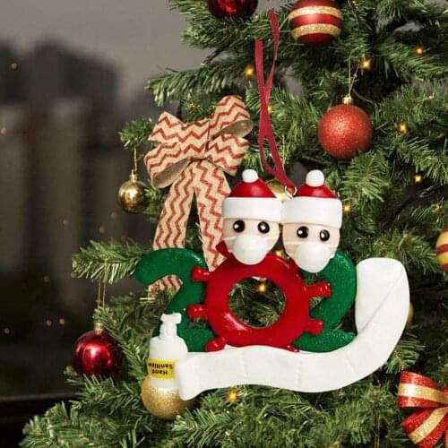 2/3/4/5/6/7 head Santa Claus Cartoon DIY Snowman Shape Christmas Tree Hanging Display Mold Party Decoration Christmas ornaments