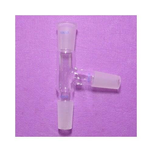 24/40,Three way adapter,75 bend,distillation head,GG17,borosilicate glass